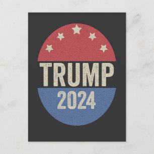 Trump im Jahr 2024 Wahl wieder Funny Election Trum Einladungspostkarte