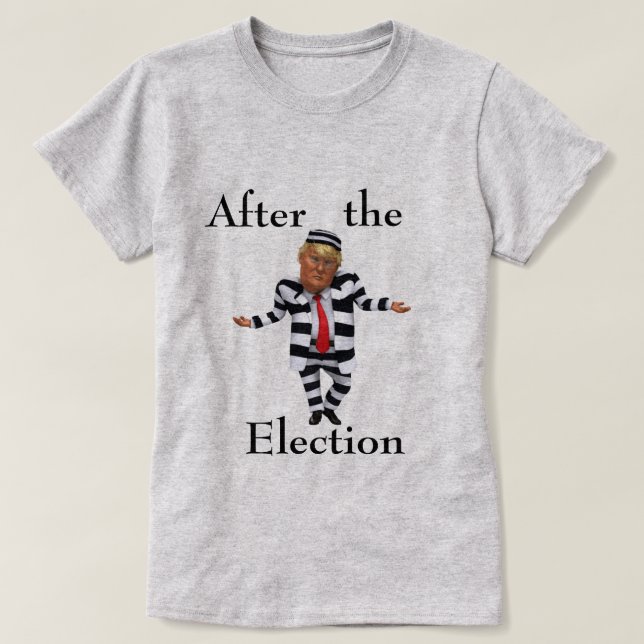Trump im T - Shirt der Gefangenen (Design vorne)