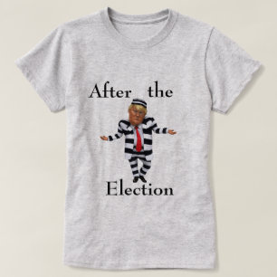 Trump im T - Shirt der Gefängniswärter