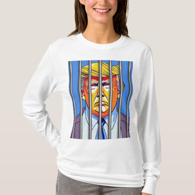 Trump im T - Shirt für das grundlegende Langschläf (Vorderseite)