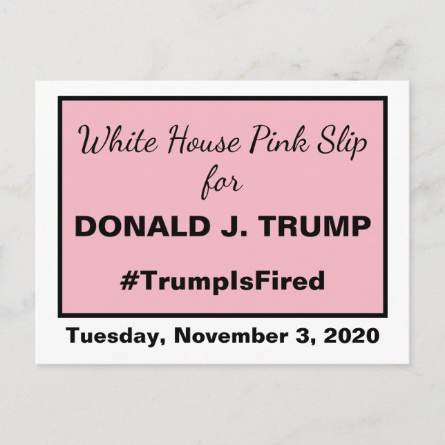 Trump im Weißen Haus ist ein verbitterter Trumps Postkarte (Vorderseite)