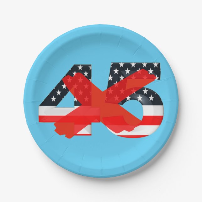 Trump Impeachment Party Pappteller (Vorderseite)
