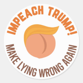 Trump implizieren - Lügen wieder falsch machen Runder Aufkleber