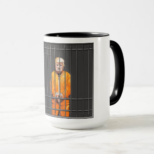Trump in der Combo-Tasse im Gefängnis, 15 oz Tasse