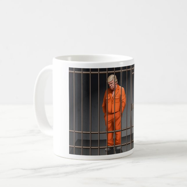 Trump in der klassischen Tasse im Gefängnis, 11 oz (Vorderseite Links)