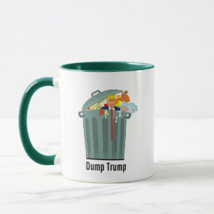 Trump in Garbage kann Trump abstürzen Tasse