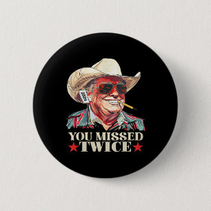 Trump Ination Versuch Trump 2024 Sie zweimal vermi Button