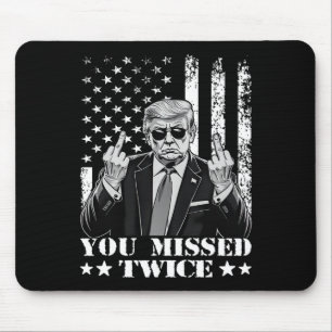 Trump Ination Versuch Trump 2024 Sie zweimal vermi Mousepad