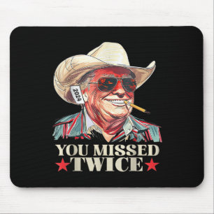Trump Ination Versuch Trump 2024 Sie zweimal vermi Mousepad