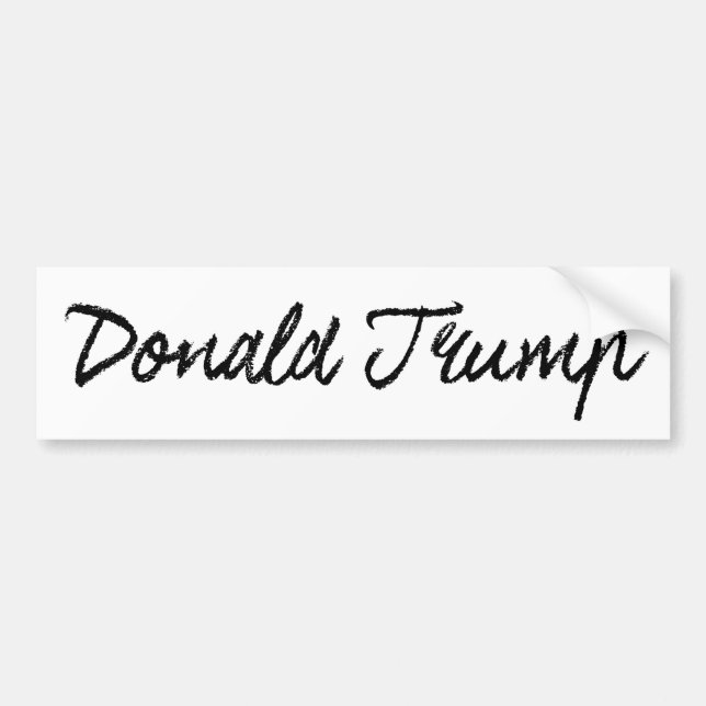 Trump Ink Autograph Bumper -.png Autoaufkleber (Vorne)
