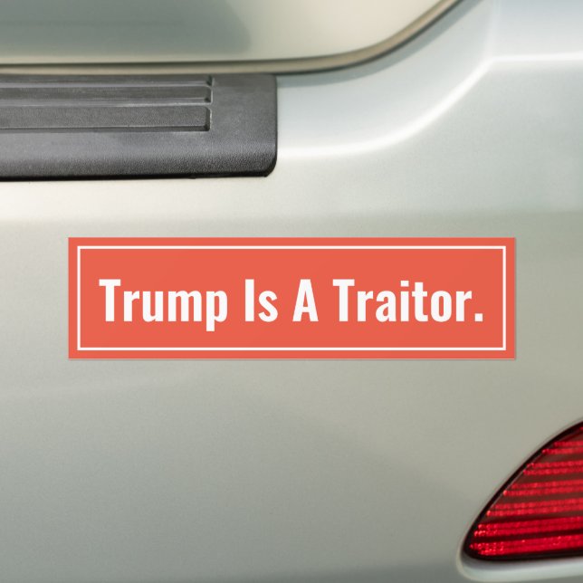 Trump ist ein Autoaufkleber von Verrätern (Auf Auto)