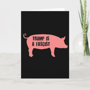 Trump ist ein Faschist innerhalb des Schweine-Icon Karte