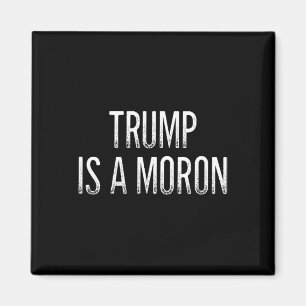 Trump ist ein Idiot - Retro-Stil - Magnet
