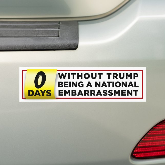 Trump ist ein nationales Embargo gegen Trump Autoaufkleber (Auf Auto)