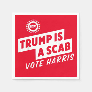 Trump ist ein Scab Vote Harris 2024-Präsident Serviette