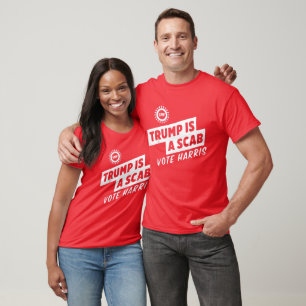 Trump ist ein Scab Vote Harris 2024-Präsident T-Shirt