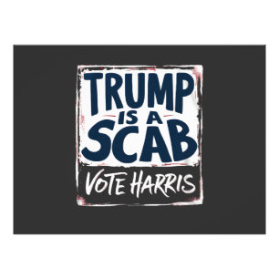 Trump ist ein Scab-Vote-Harris-Wahldemokrat Fotodruck