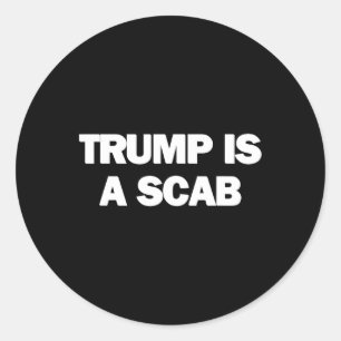 Trump ist ein Taxi 1 Runder Aufkleber