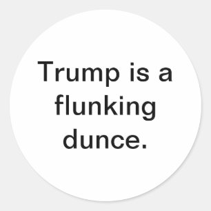 Trump ist ein versagender Dummkopf Hankamer Artjun Runder Aufkleber