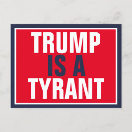 Trump ist eine Tyrann-Politik der Republikanischen Postkarte