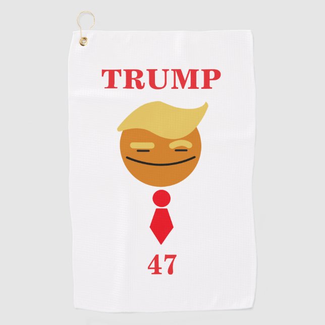 Trump ist glücklich, mit Reis konfrontiert zu sein Golfhandtuch (Vorderseite)