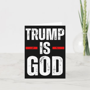 Trump ist Gott lustig Trump ist Gott Karte