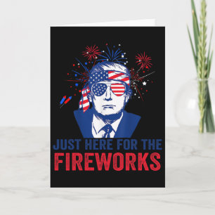 Trump ist hier nur wegen des Feuerwerks Lustiger 4 Karte