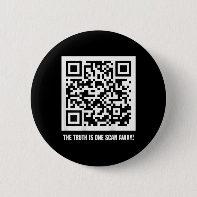Trump ist Ihr Präsident - Qr Trump Code Button (Vorderseite)