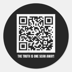 Trump ist Ihr Präsident - Qr Trump Code Runder Aufkleber