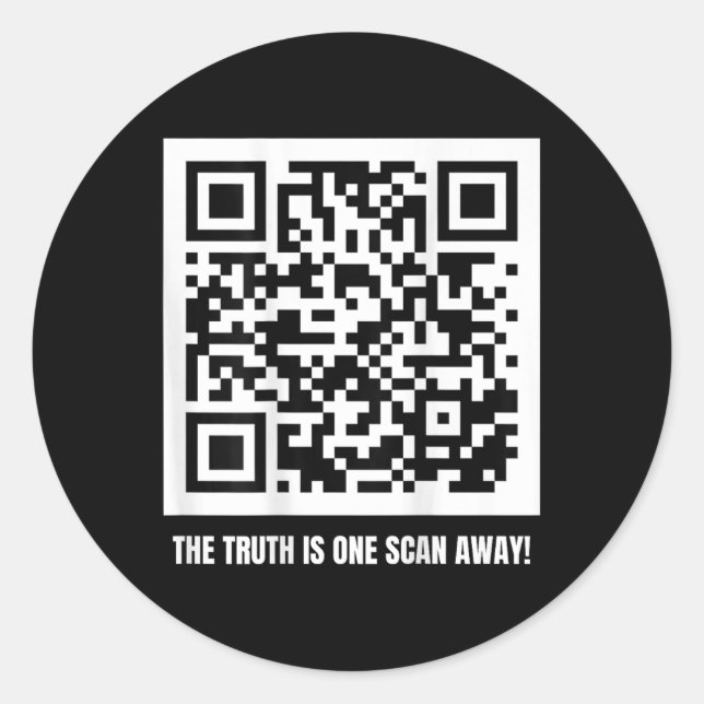 Trump ist Ihr Präsident - Qr Trump Code Runder Aufkleber (Vorderseite)