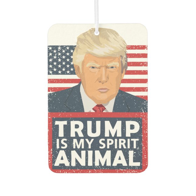 Trump ist mein Geist-Tier-Funny Autolufterfrischer (Vorderseite)