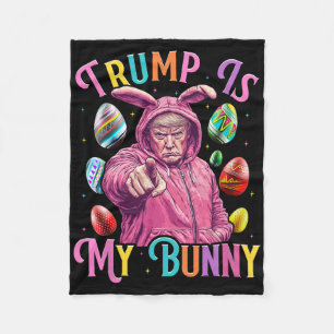 Trump Ist Mein Hase Frühlingssuche Eier Machen Ost Fleecedecke