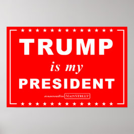 TRUMP ist mein Präsident (rot) Poster