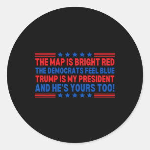 Trump ist mein Präsidentschaftswahlpoem Valentine Runder Aufkleber