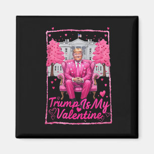 Trump ist mein Valentinherz Funny Pink Trump Valen Magnet