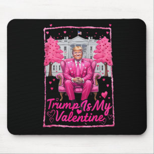 Trump ist mein Valentinherz Funny Pink Trump Valen Mousepad