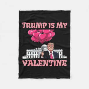 Trump ist mein Valentinstag Lustiger Humor Valenti Fleecedecke