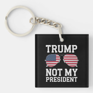 Trump ist nicht mein Präsident Anti-Trump Schlüsselanhänger
