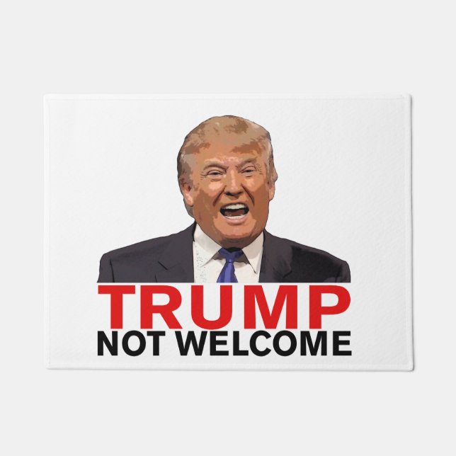 Trump ist nicht willkommen fußmatte (Vorderseite)