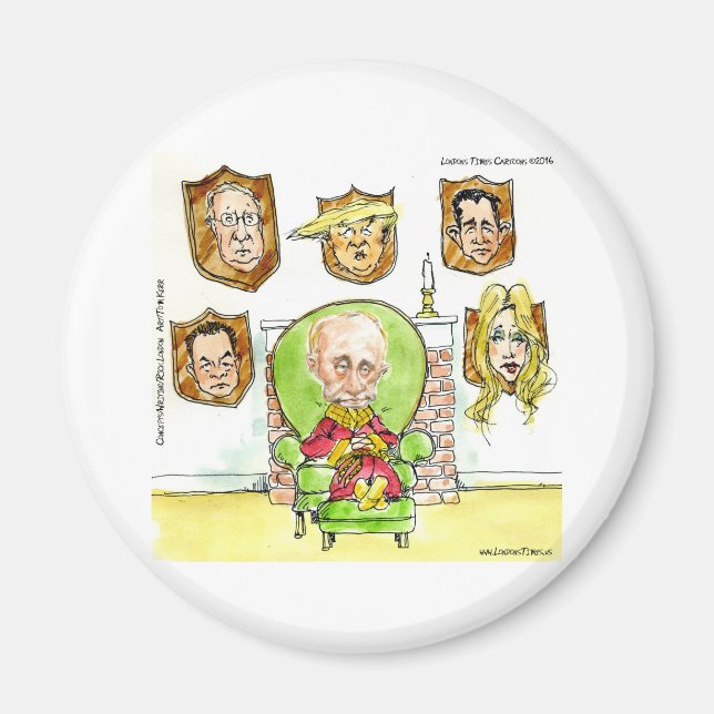 Trump ist Putin auf dem Ritz-Geschenk Magnet (Vorne)