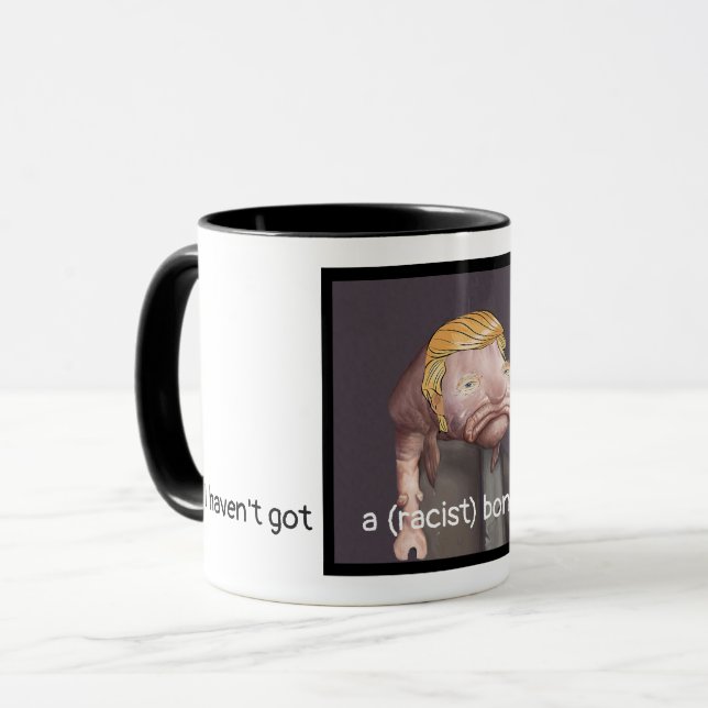 Trump ist unschuldig tasse (Vorderseite Links)
