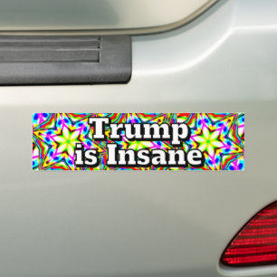 Trump ist verrückt autoaufkleber