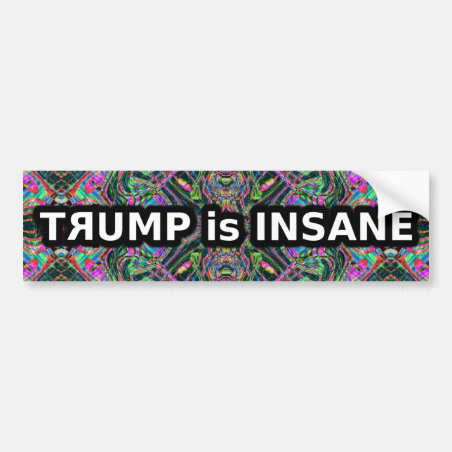 Trump ist verrückt autoaufkleber (Vorne)