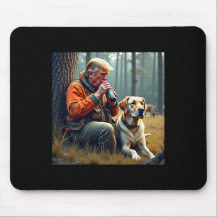 Trump Jagd auf Hirsch Funny Beer Drink Jagen Mousepad