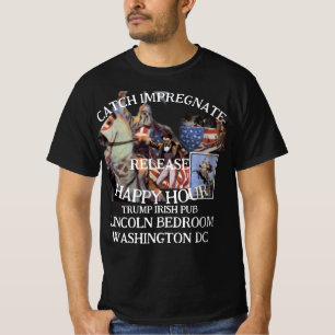 Trump Jagd Befruchten Käfig Irischer Pub Geburtsna T-Shirt