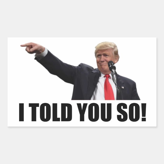 TRUMP, JE VOUS L'AI DIT ! Stickers carrés (Devant)