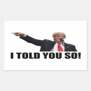 TRUMP, JE VOUS L'AI DIT ! Stickers carrés