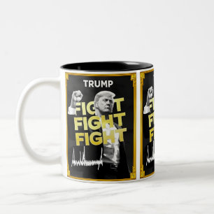 Trump-Kampf: Führung der Meme-Münzrevolution - Bei Zweifarbige Tasse