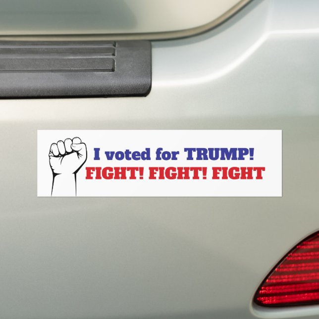 TRUMP KAMPF! KÄMPFEN! KÄMPFEN! AUTOAUFKLEBER (Auf Auto)