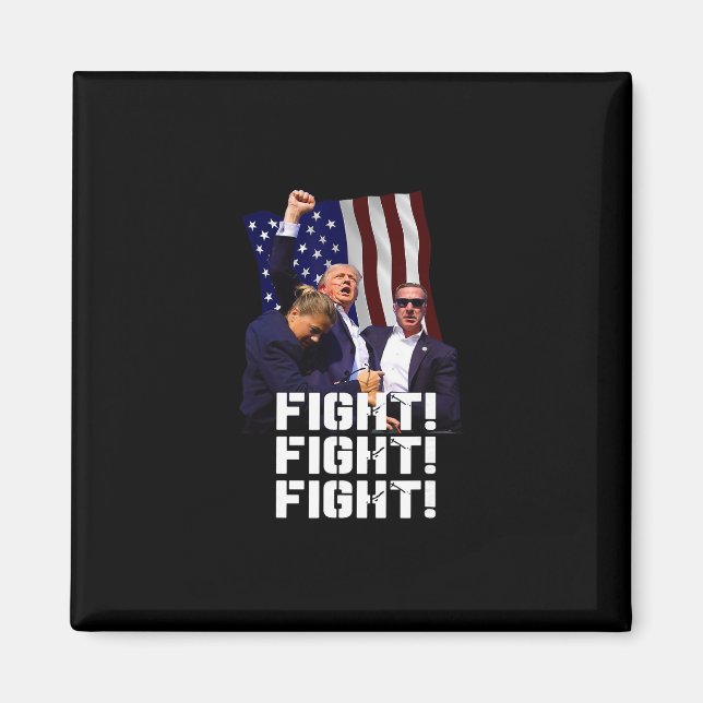 Trump Kämpfe Kämpfe Kämpfe 1  Magnet (Vorne)